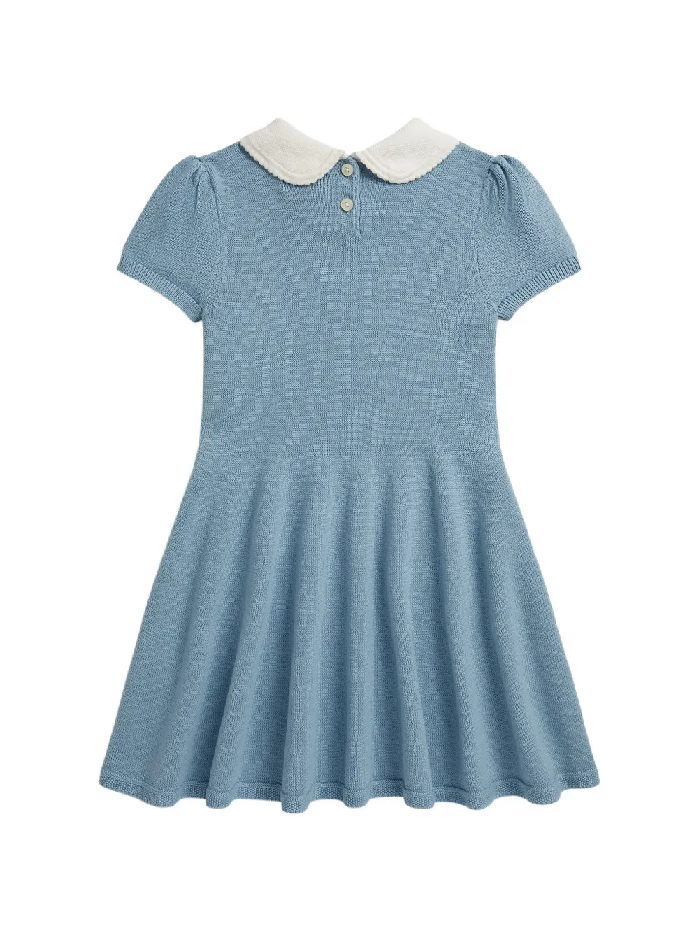 POLO RALPH LAUREN KIDS Polo Pony jurk met Peter Pan-kraag Blauw