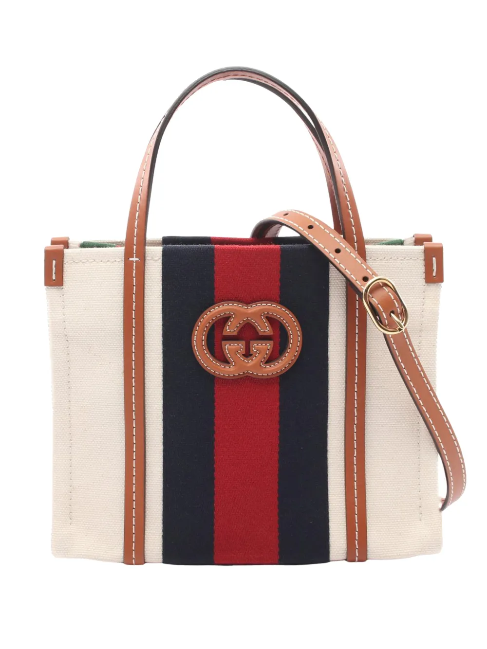 Gucci Pre-Owned Borsa a tracolla GG mini in tela 2016-2026 - Bianco