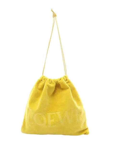Loewe Pre-Owned bolso de mano Paulas Ibiza Terry Cloth Drawstring Pouch 2000-2026