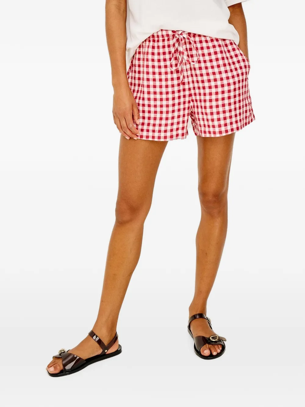 Rails gingham drawstring shorts - Red
