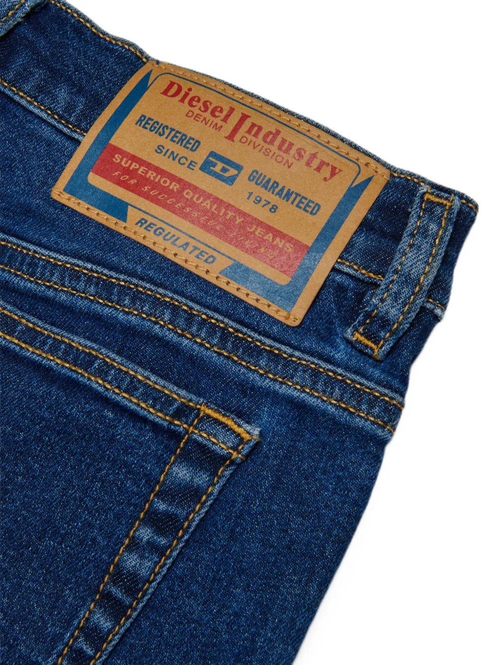 Diesel Kids Jeans met wijde pijpen Blauw