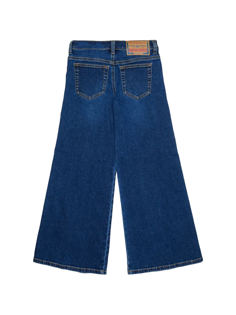 Diesel Kids Jeans met wijde pijpen Blauw