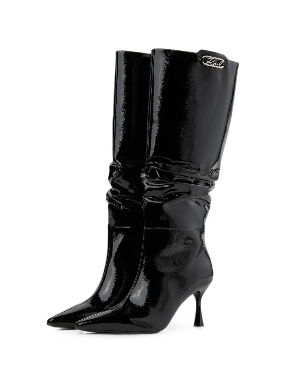 Karl Lagerfeld Klarice slouch boots Zwart