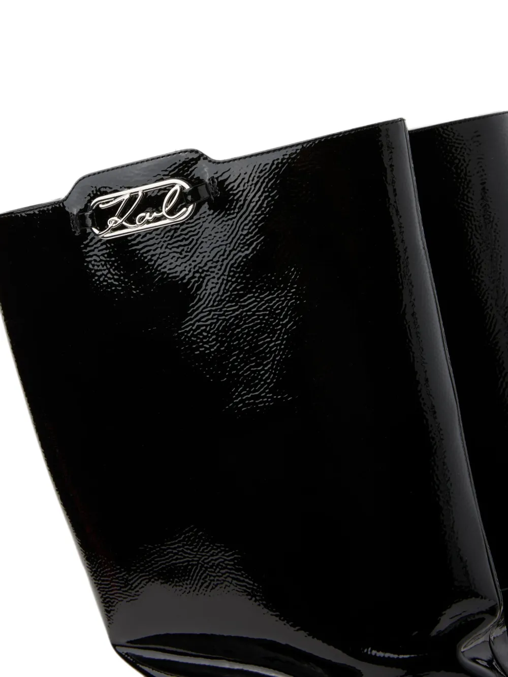 Karl Lagerfeld Klarice slouch boots Zwart