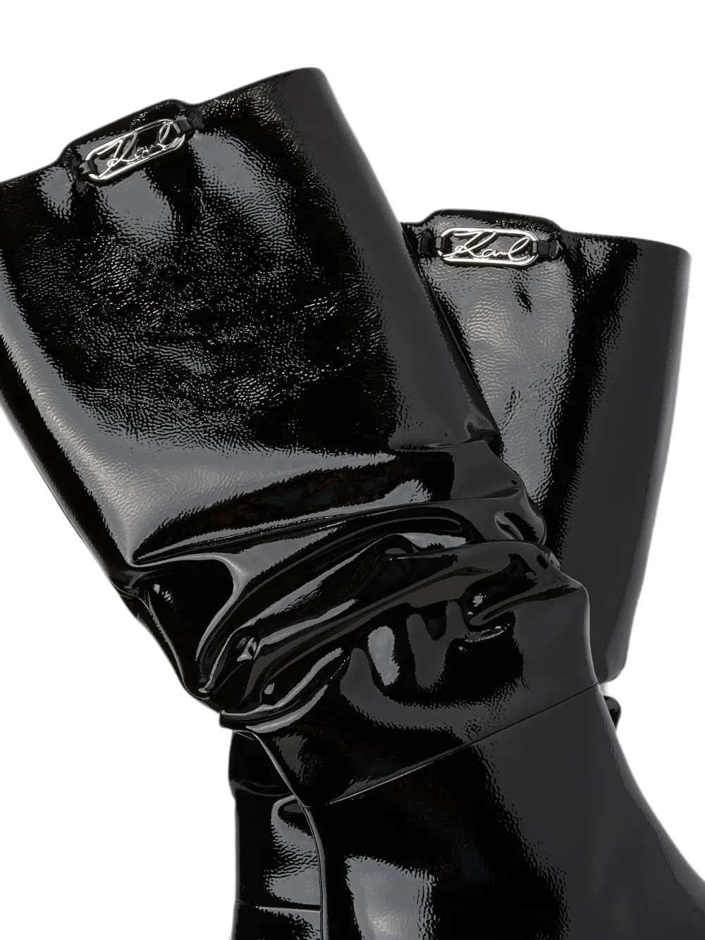Karl Lagerfeld Klarice slouch boots Zwart