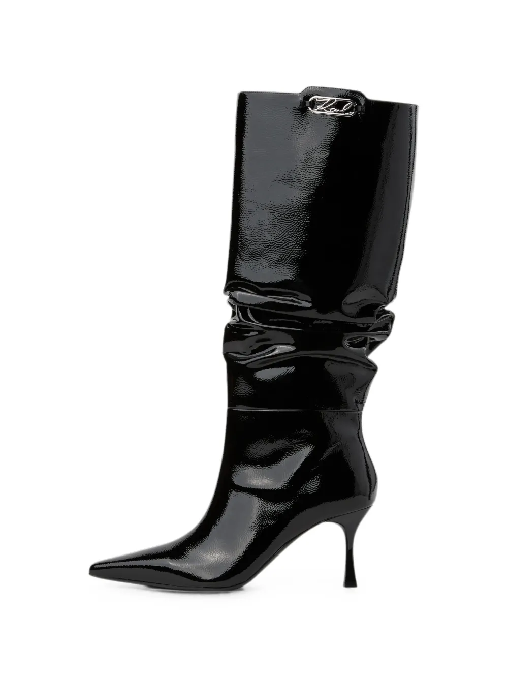Karl Lagerfeld Klarice slouch boots Zwart