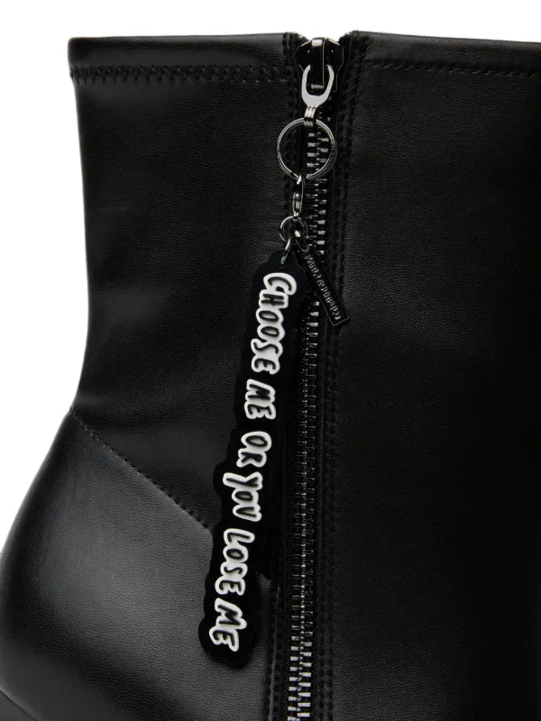 Karl Lagerfeld Jeans Waverly Midi Zip Boots | Black | FARFETCH