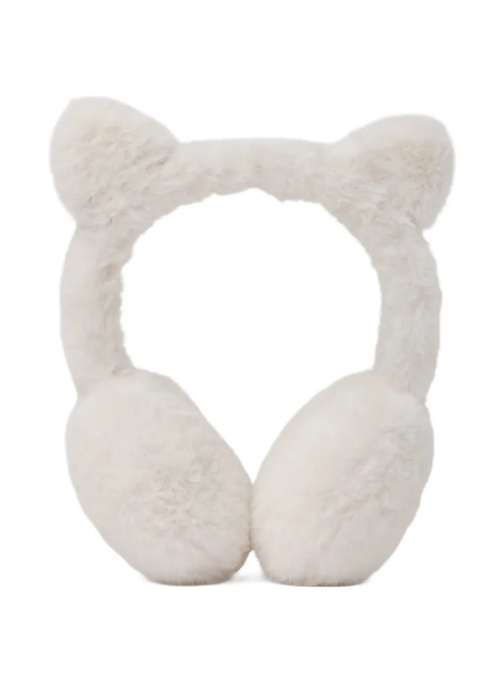 Karl Lagerfeld Kids Paraorecchie in pelliccia sintetica - Bianco