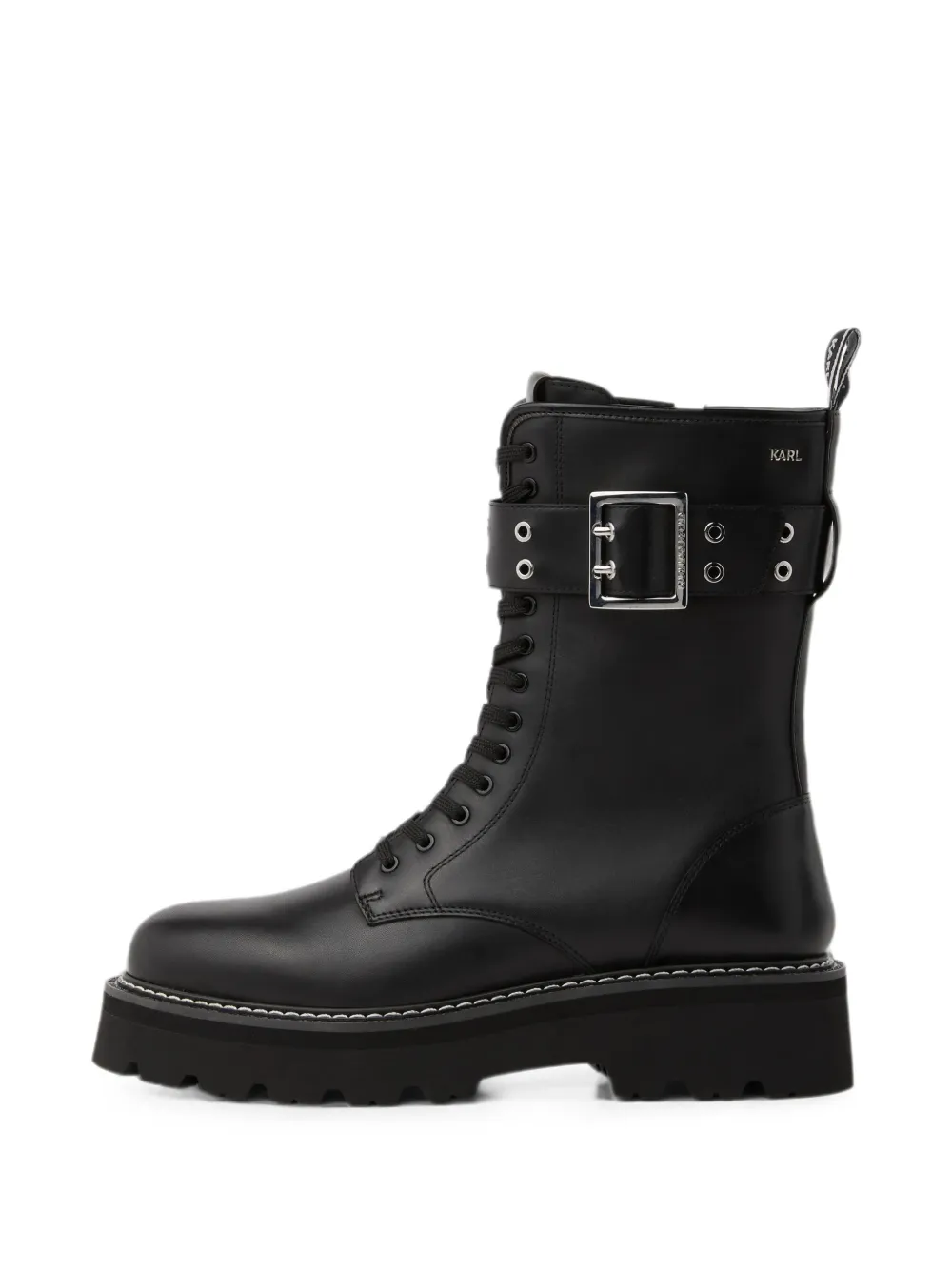 Karl Lagerfeld Stivali Kyla con fibbia - Nero