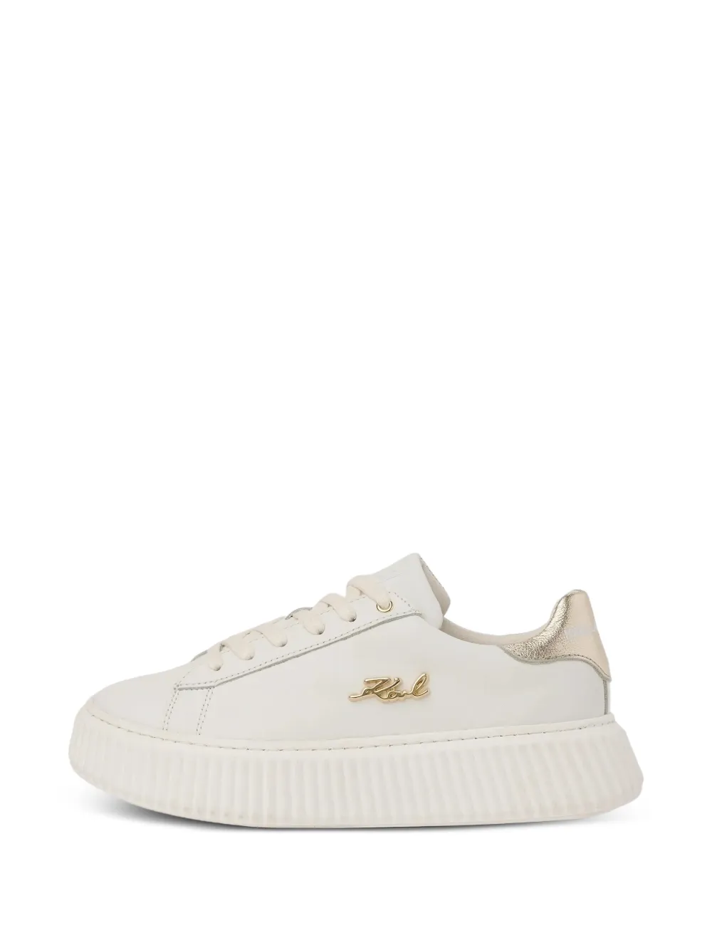 Karl Lagerfeld Kids logo-plaque trainers Wit