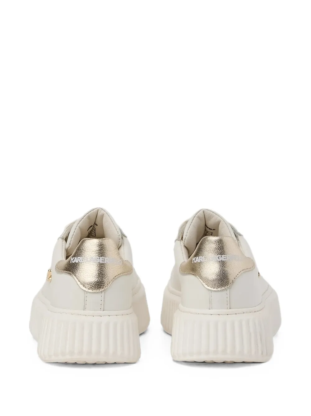 Karl Lagerfeld Kids logo-plaque trainers Wit