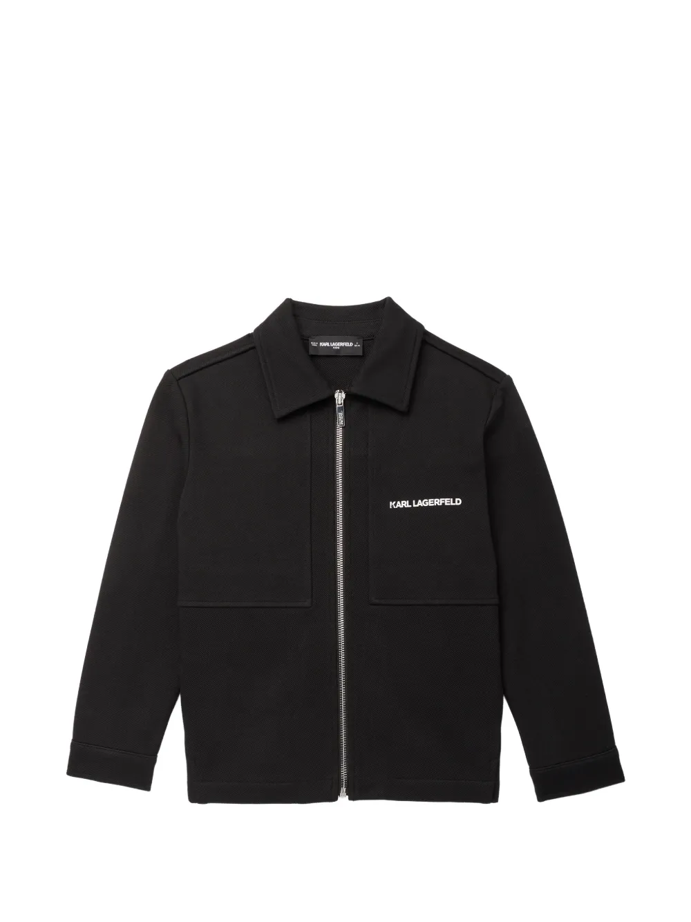 Karl Lagerfeld Kids Cardigan con stampa - Nero
