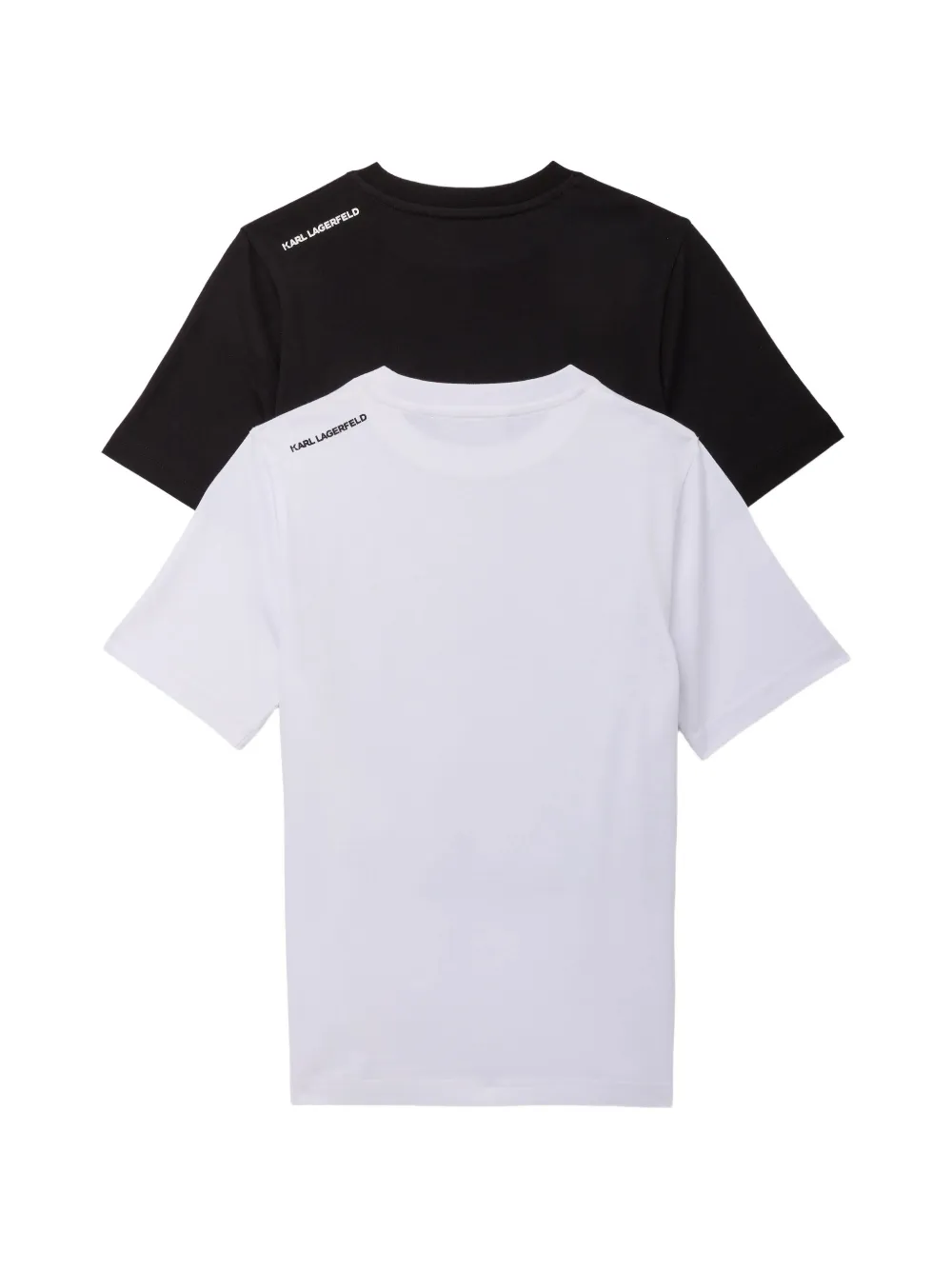 Karl Lagerfeld Kids Twee T-shirt met logo-print Zwart