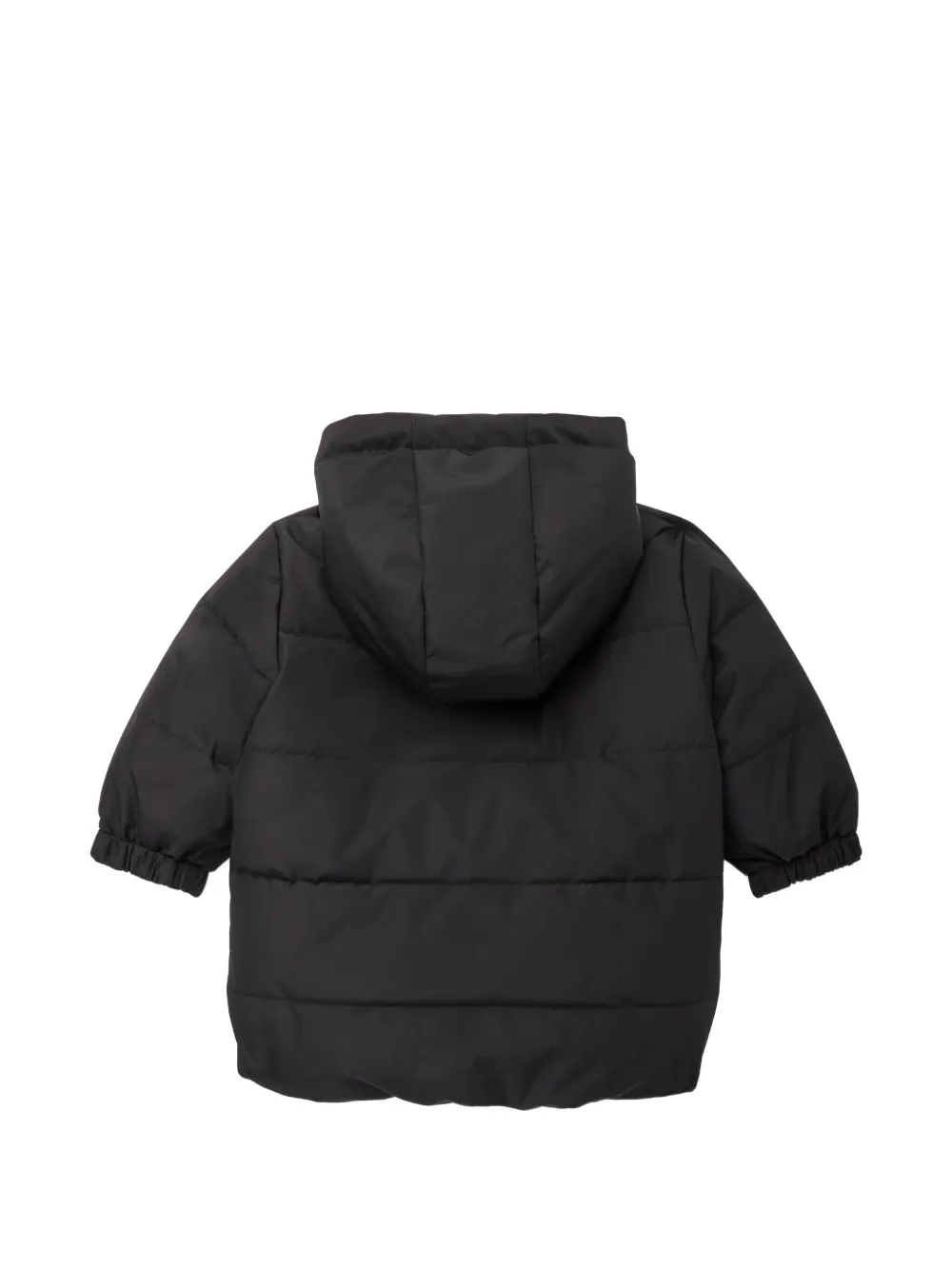 Karl Lagerfeld Kids reversible hooded puffer jacket Zwart