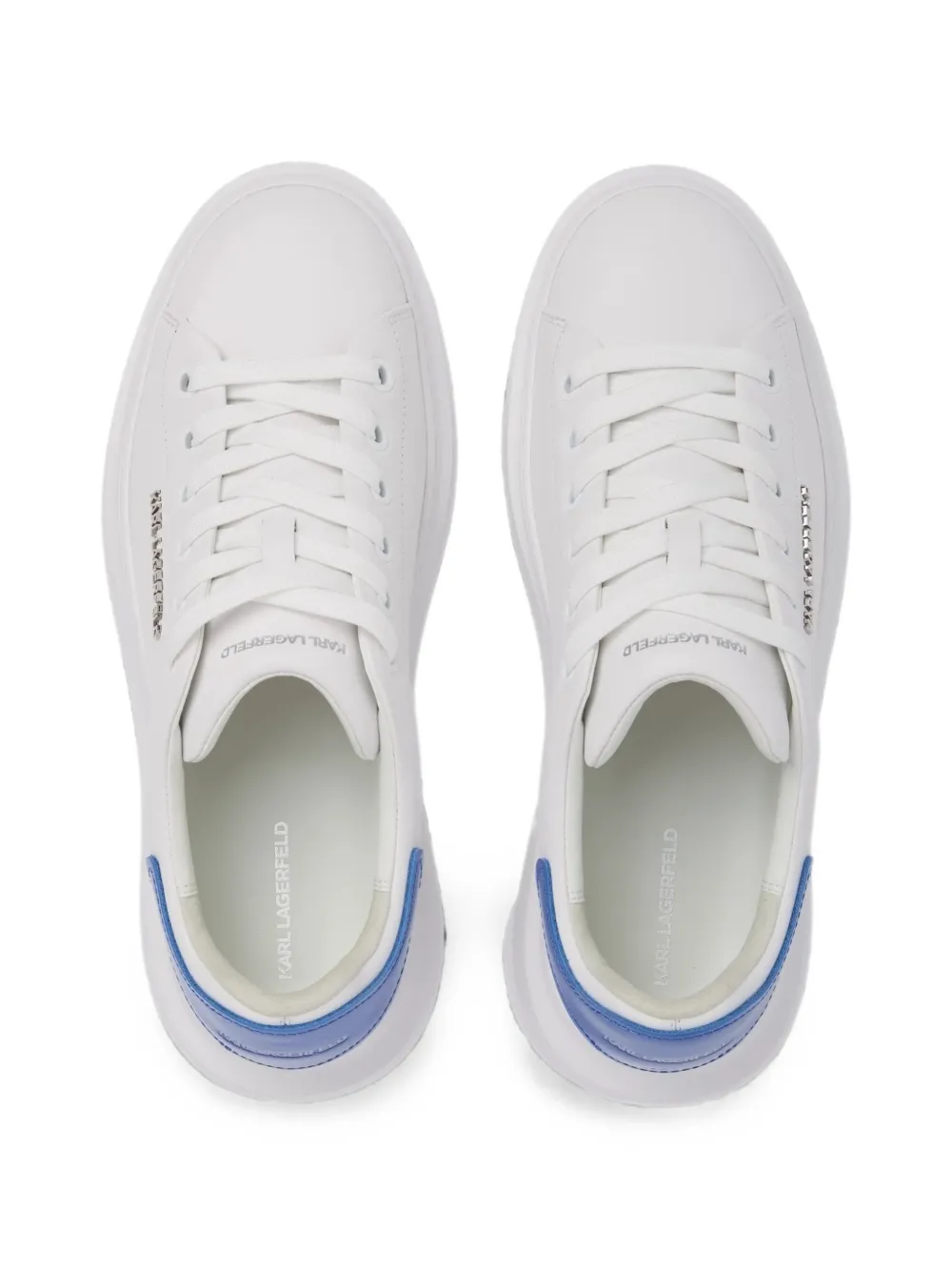 Karl Lagerfeld Kore leather sneakers Wit