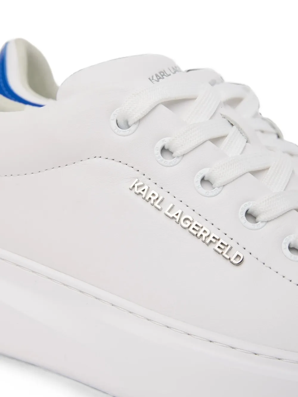 Karl Lagerfeld Kore leather sneakers Wit