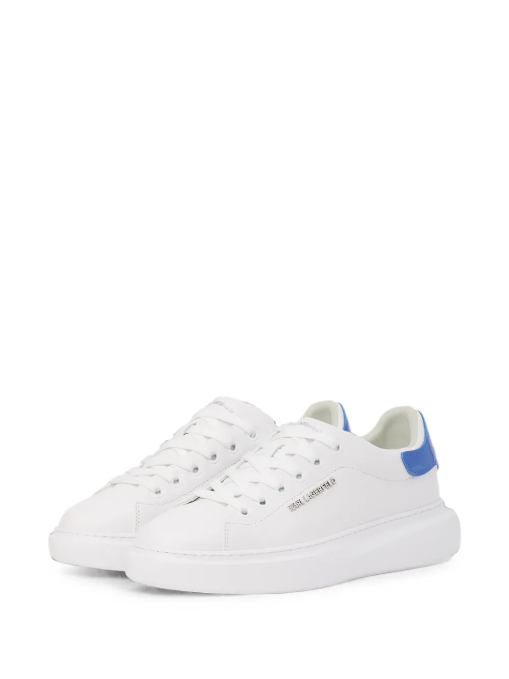 Karl Lagerfeld Kore leather sneakers Wit