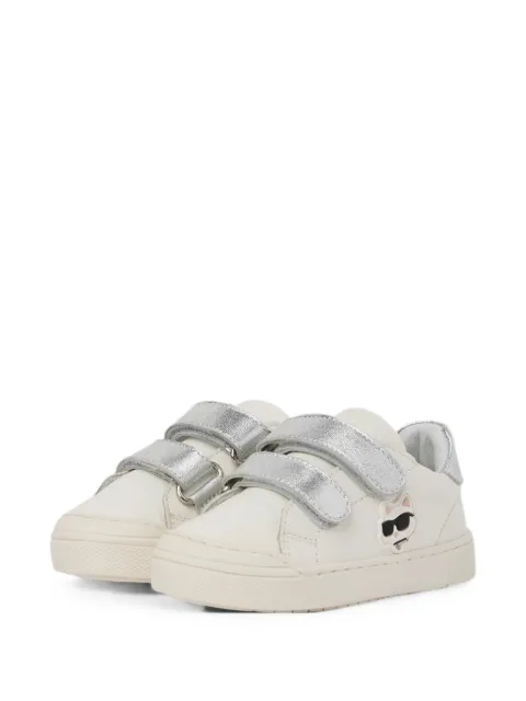 Karl Lagerfeld Kids touch-strap trainers
