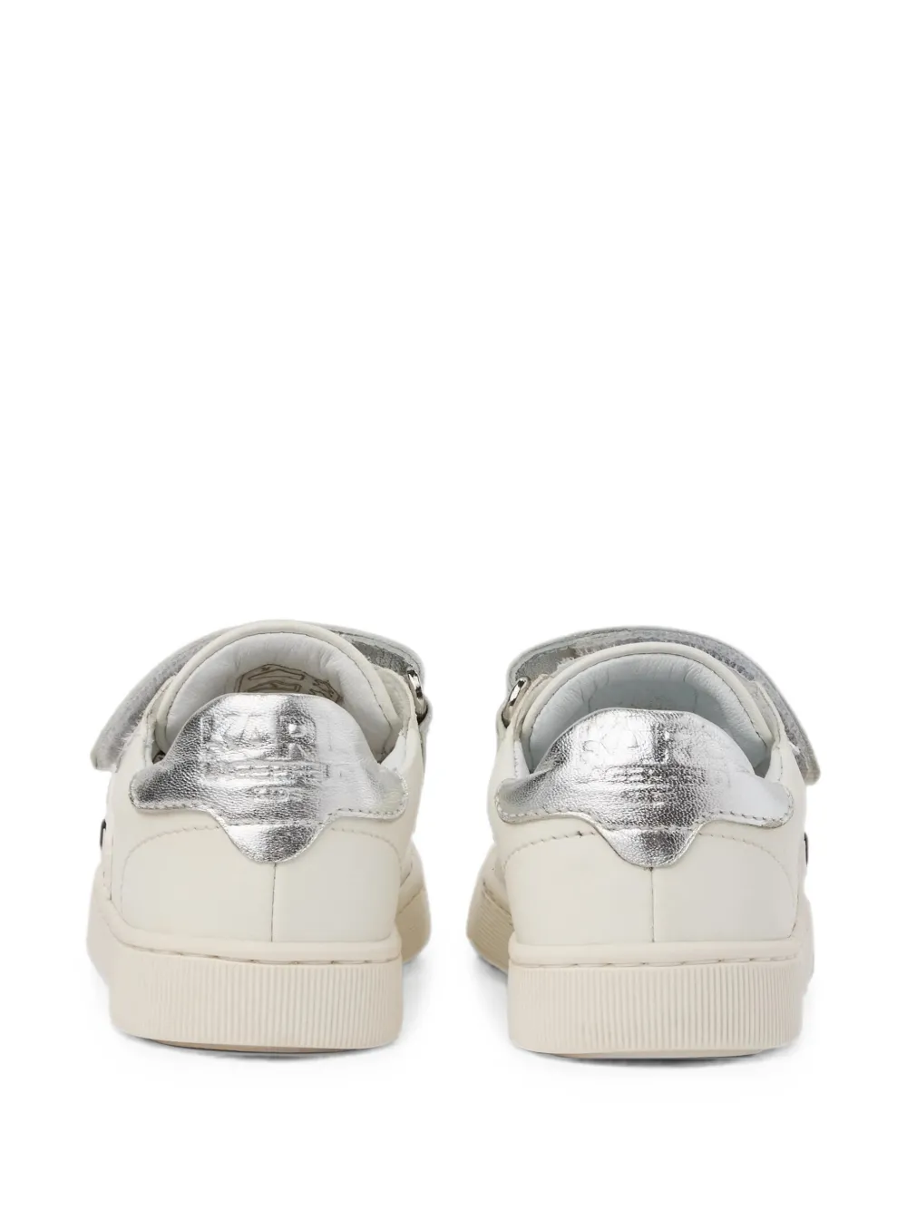 Karl Lagerfeld Kids touch-strap trainers Wit