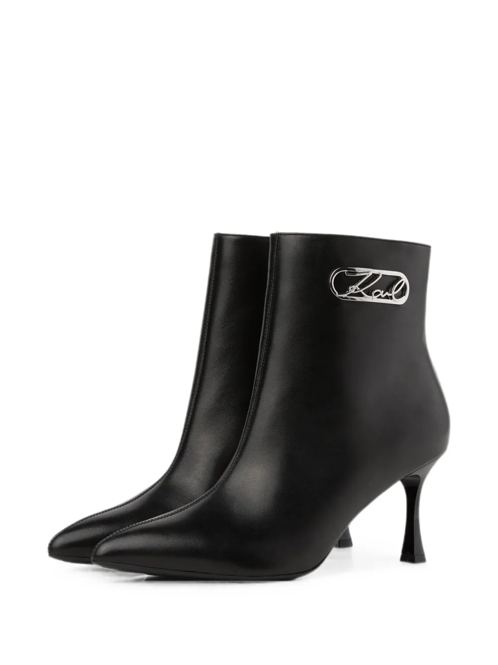 Karl Lagerfeld Sienna Signia curve ankle boots Zwart