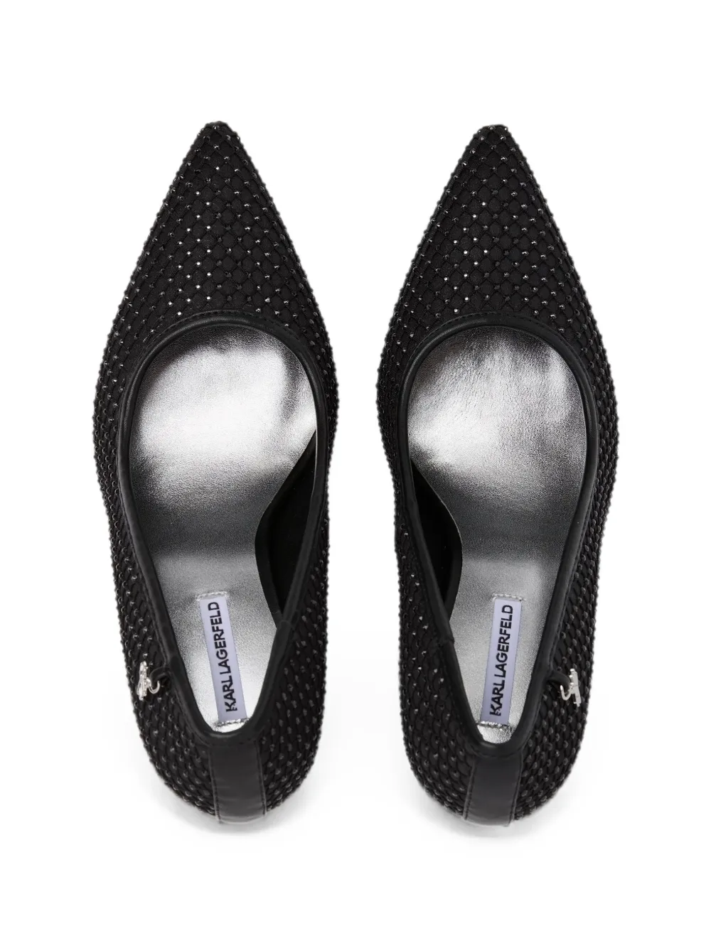 Karl Lagerfeld Sarabande gemstone-embellished pumps Zwart