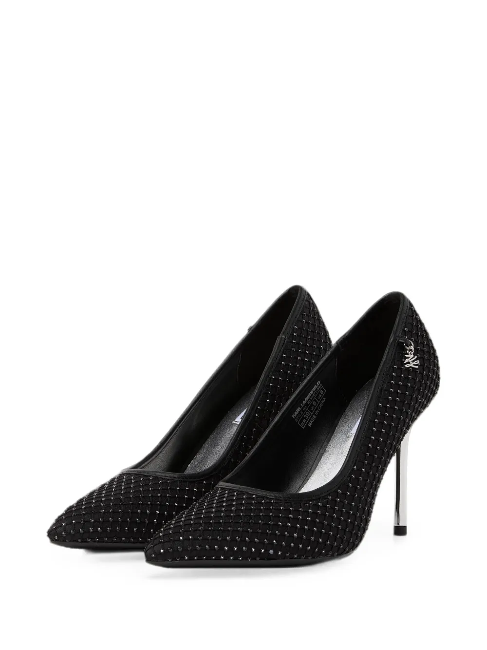 Karl Lagerfeld Sarabande gemstone-embellished pumps Zwart