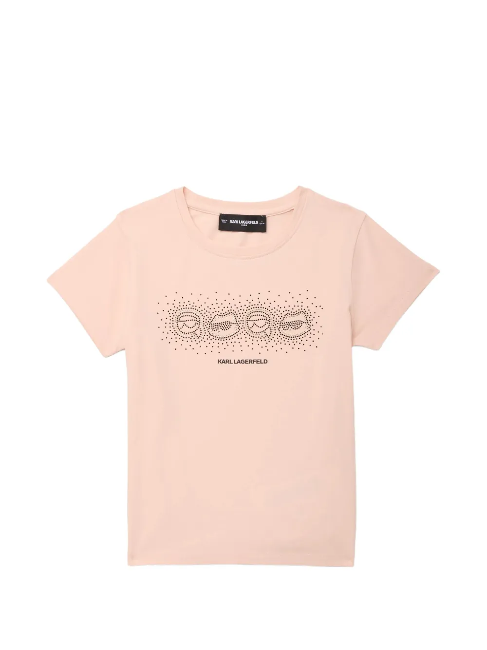Karl Lagerfeld Kids T-shirt con strass - Rosa
