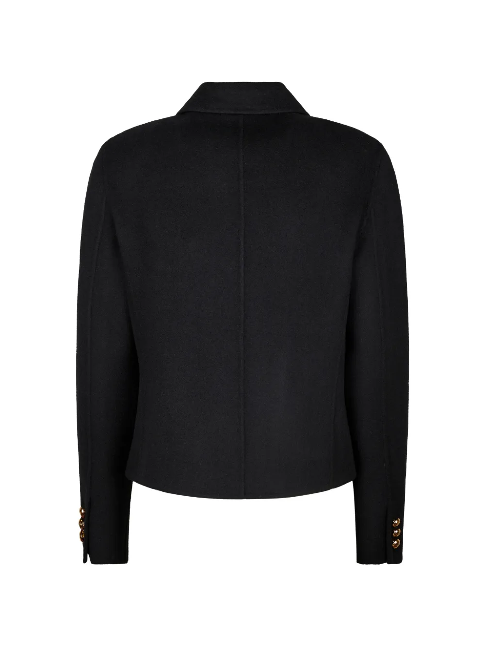 Max Mara Button-up jack met zakdetail Zwart