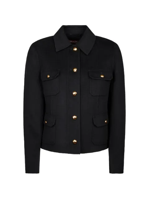 Max Mara button-up pocket-detail jacket