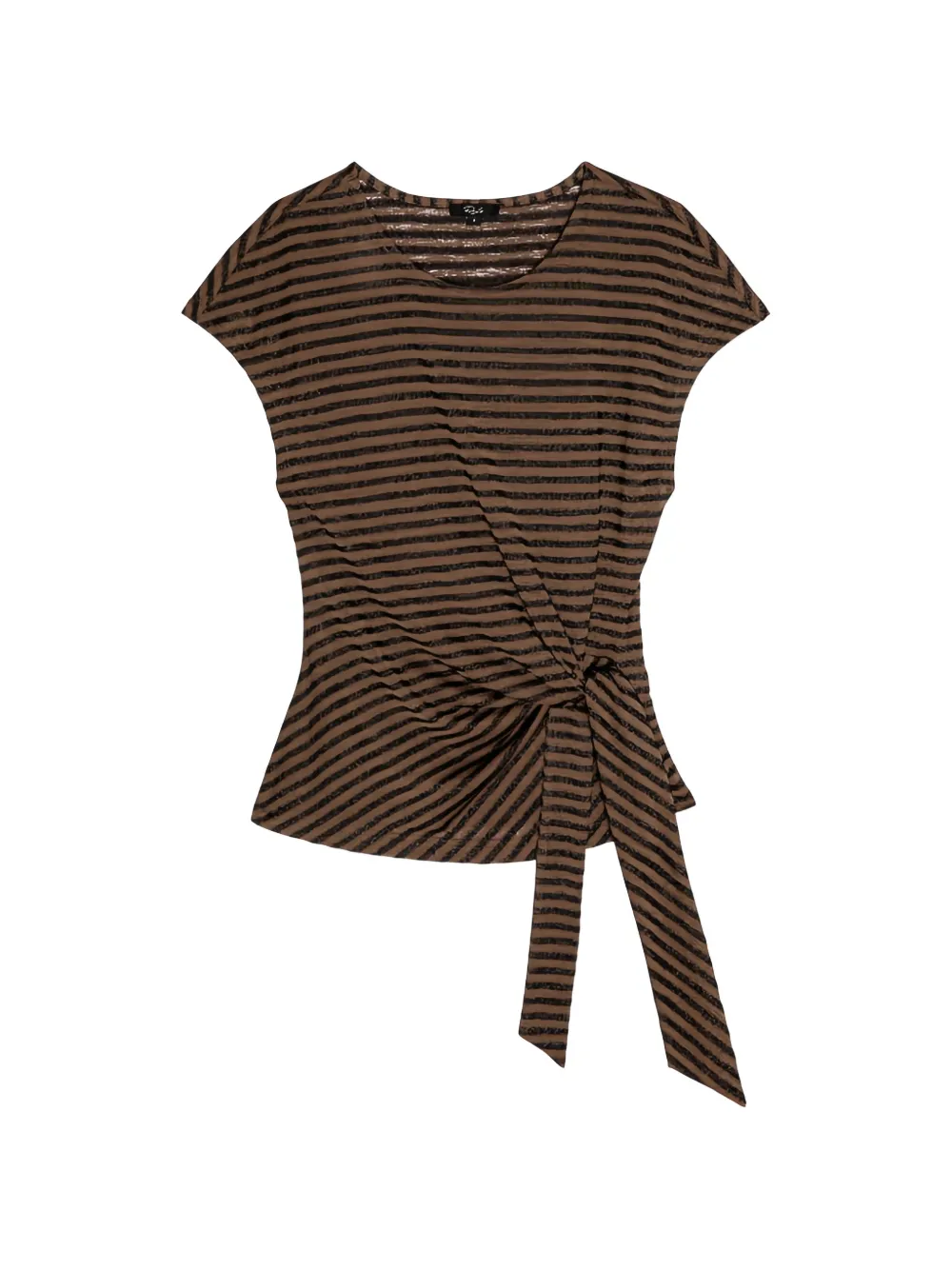 Rails striped tie-waist top - Schwarz