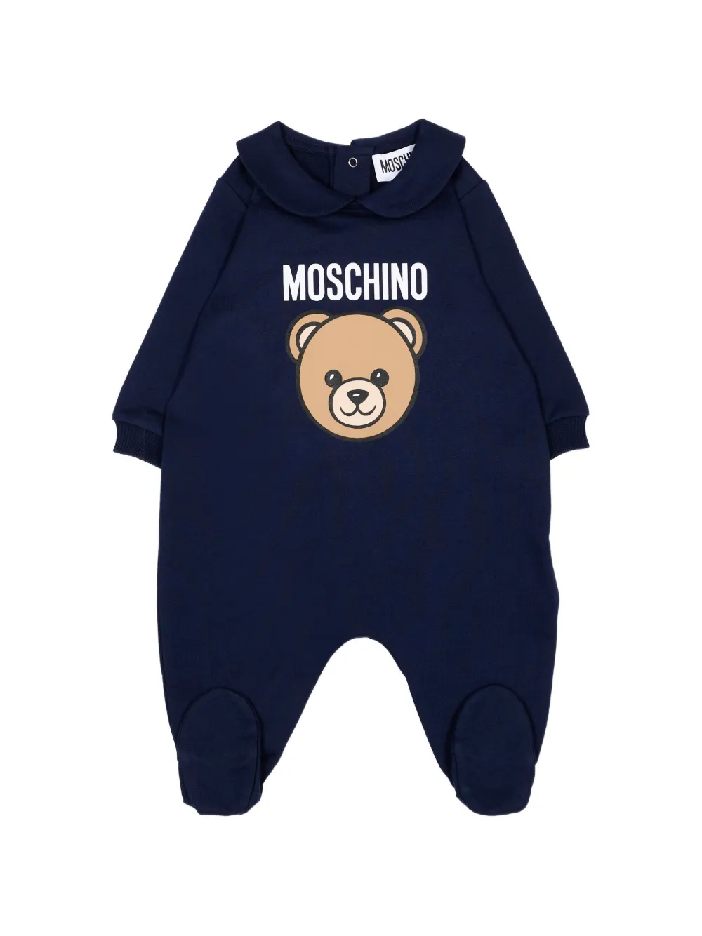 Moschino Kids Teddy Bear romperset met logo Blauw