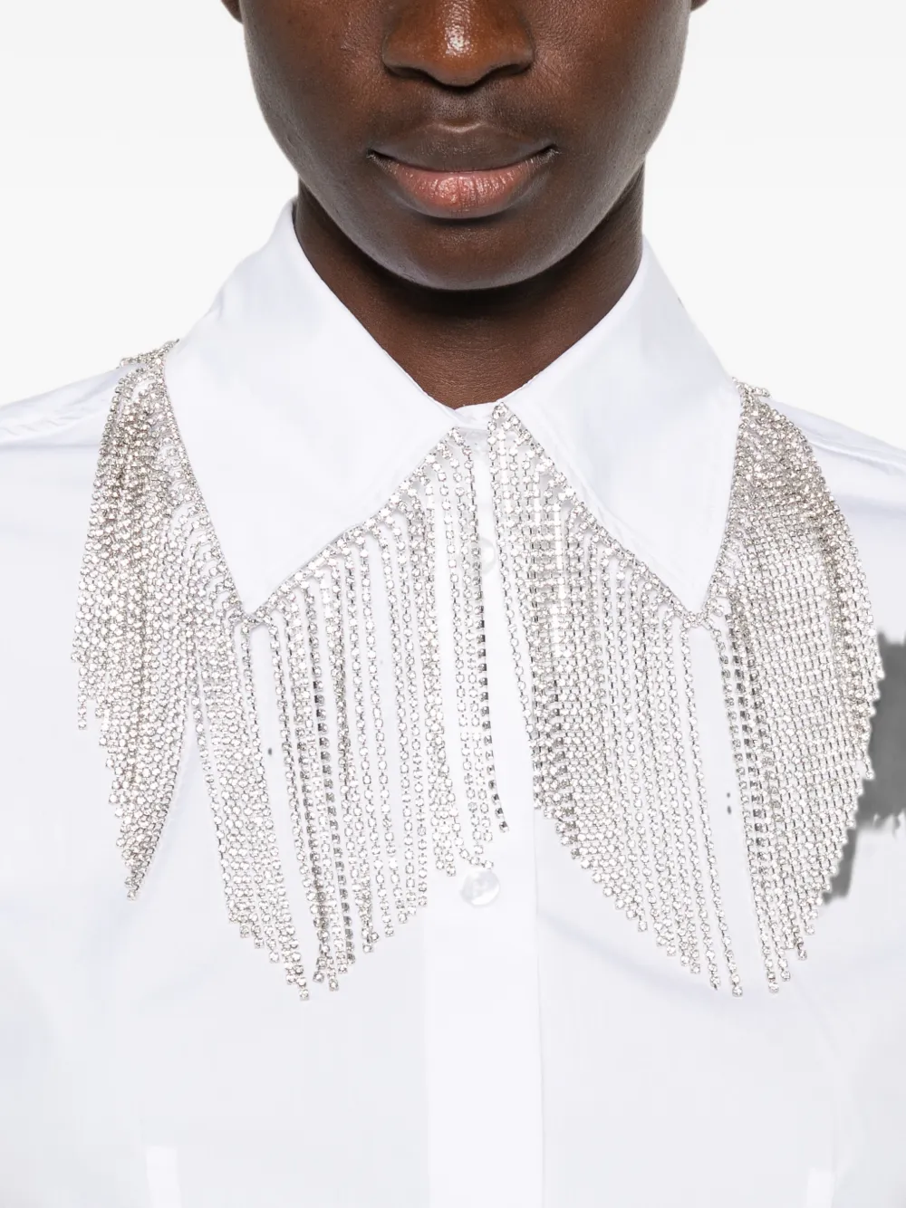Sportmax T-shirt met kristallen Wit