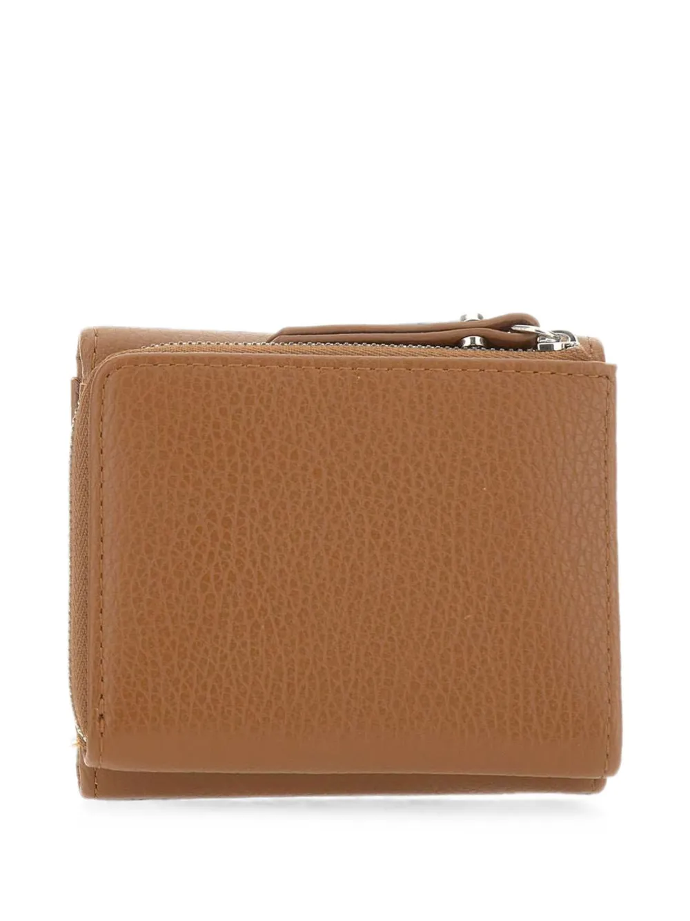 GIANNI CHIARINI Grain portemonnee van bewerkt leer Beige