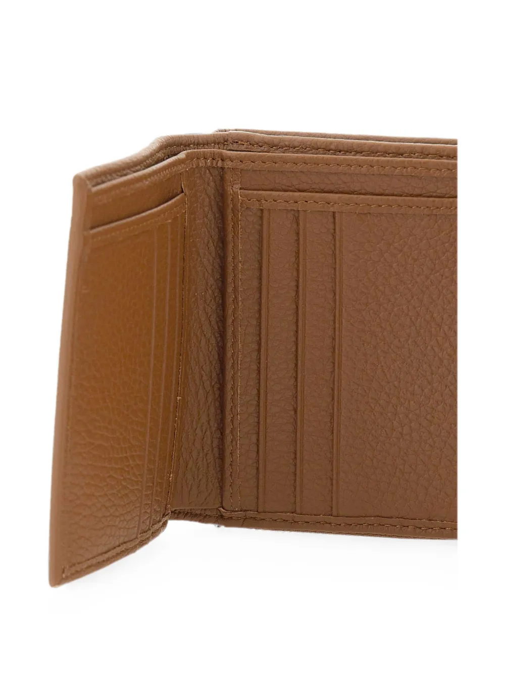 GIANNI CHIARINI Grain portemonnee van bewerkt leer Beige