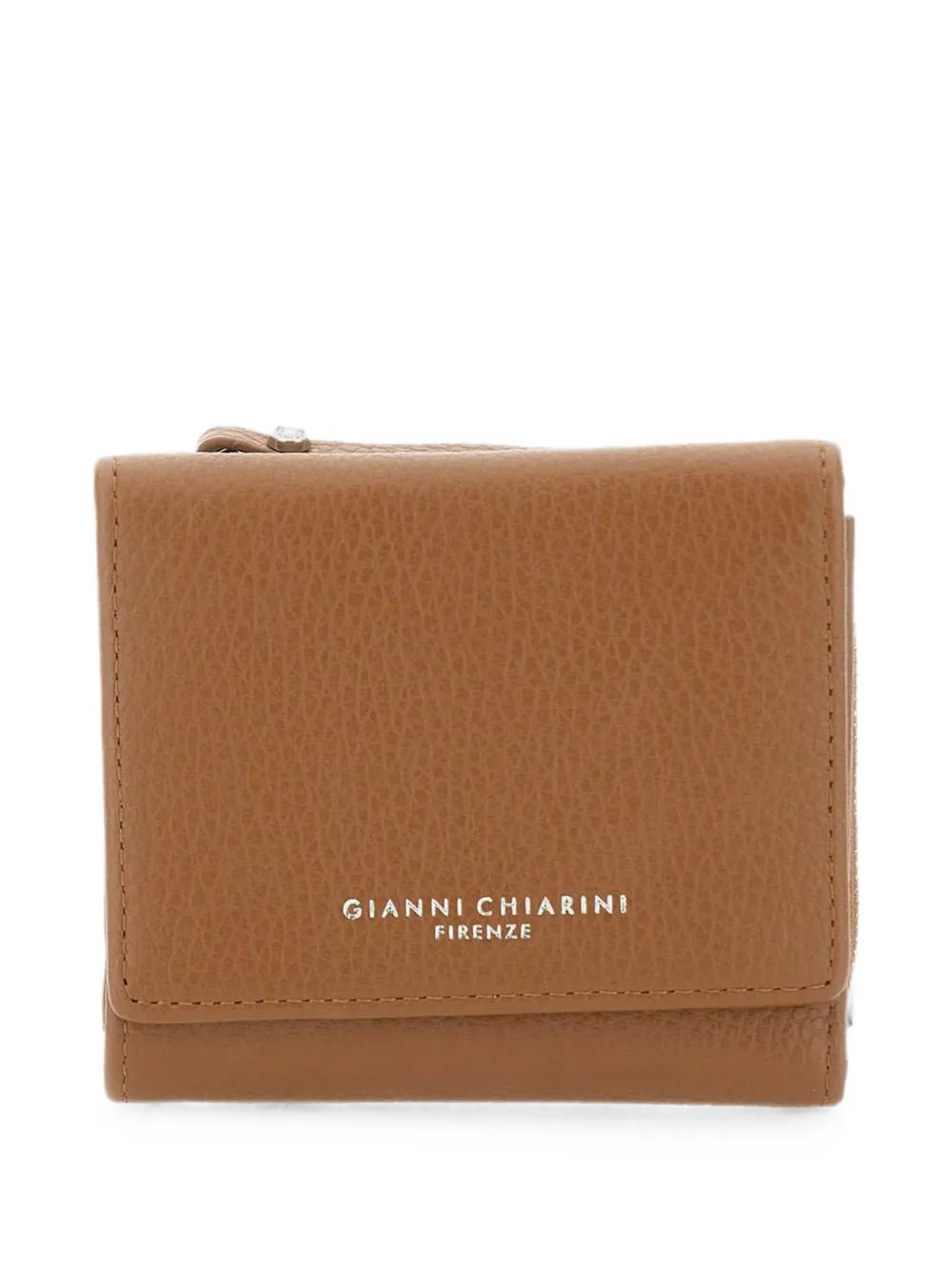 GIANNI CHIARINI Grain pebbled leather wallet - Toni neutri
