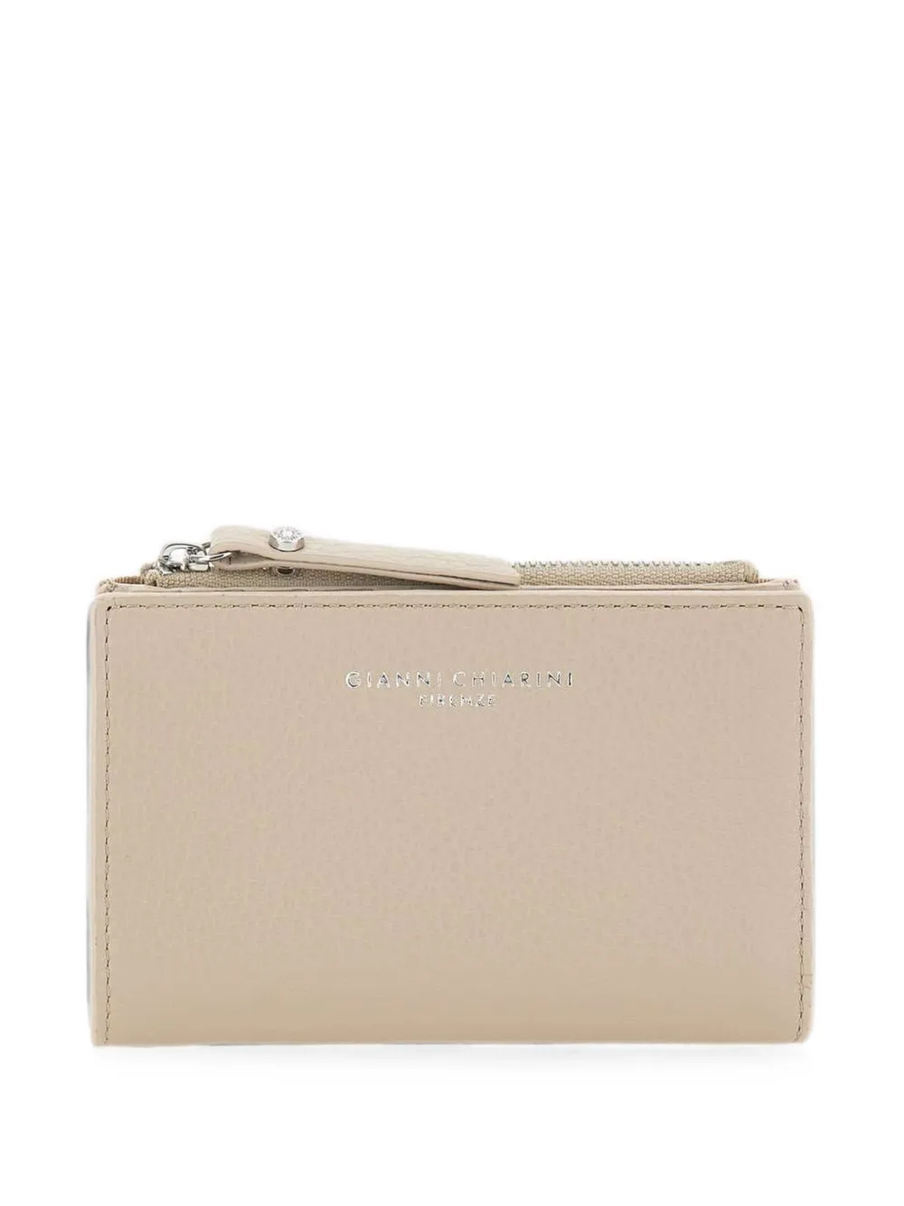 GIANNI CHIARINI grained leather Dollaro wallet - Toni neutri