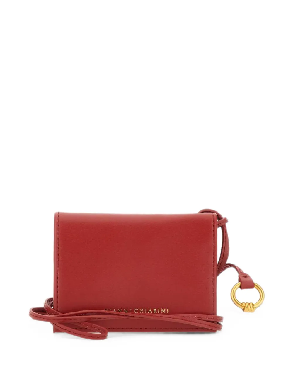GIANNI CHIARINI Nappa pasjeshouder met geknoopt detail Rood