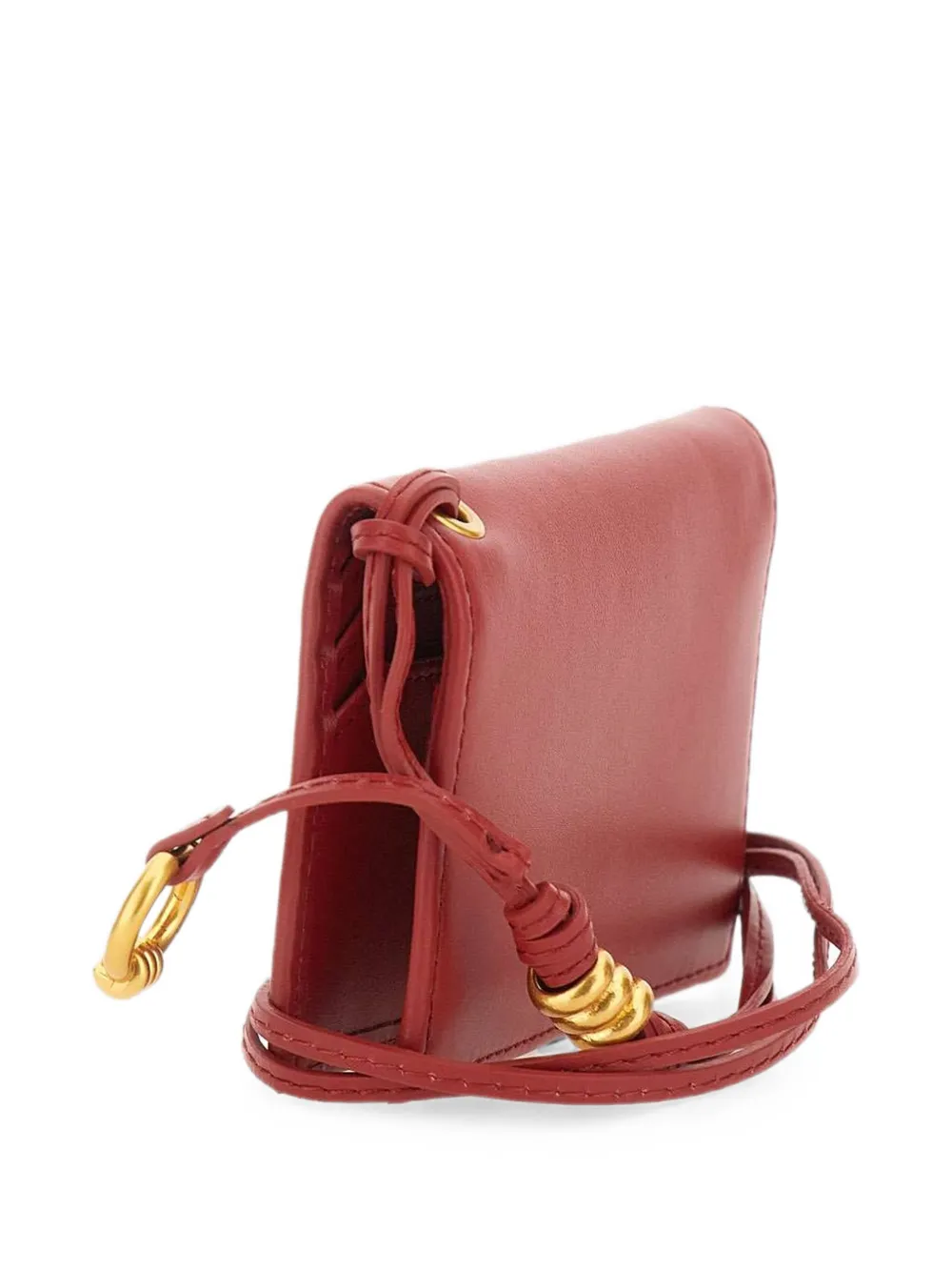 GIANNI CHIARINI Nappa pasjeshouder met geknoopt detail Rood