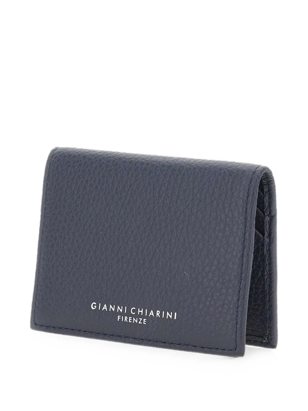 GIANNI CHIARINI Dollaro pasjeshouder van bewerkt leer Blauw