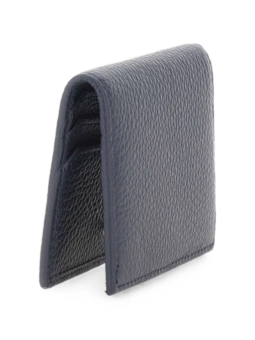 GIANNI CHIARINI Dollaro pasjeshouder van bewerkt leer Blauw