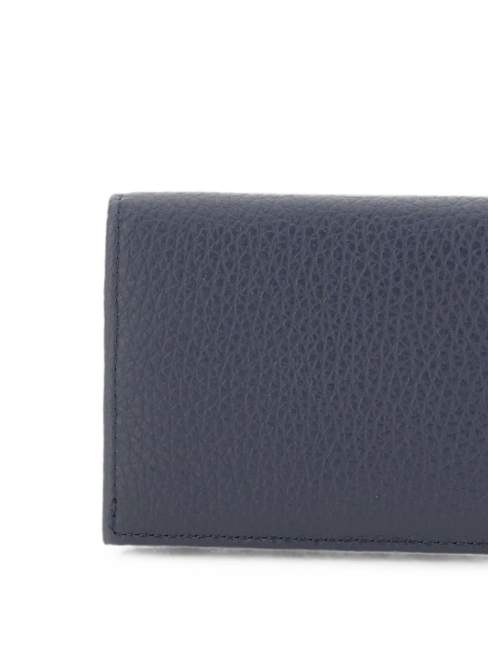GIANNI CHIARINI Dollaro pasjeshouder van bewerkt leer Blauw