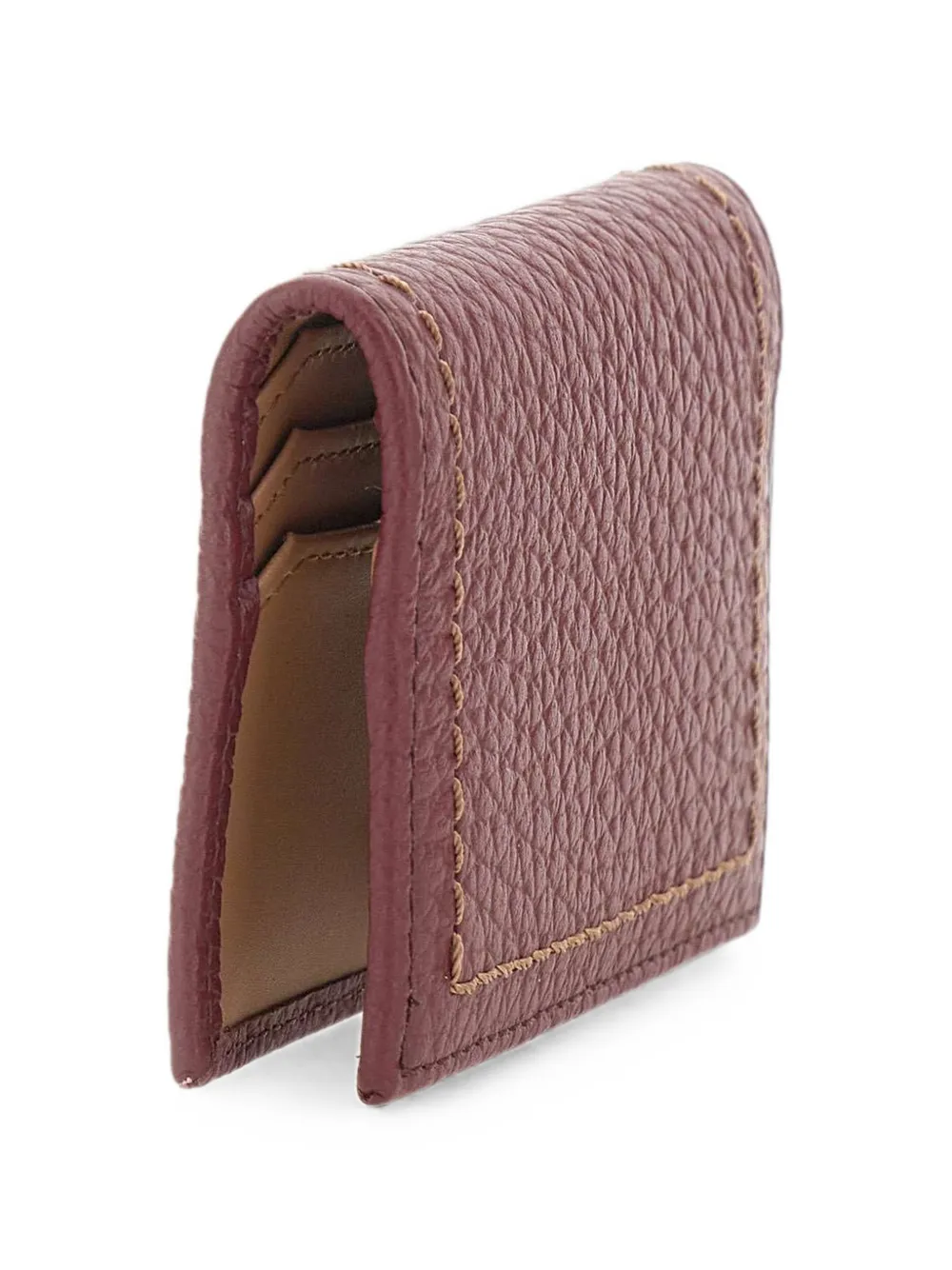 GIANNI CHIARINI Bubble leren pasjeshouder Rood