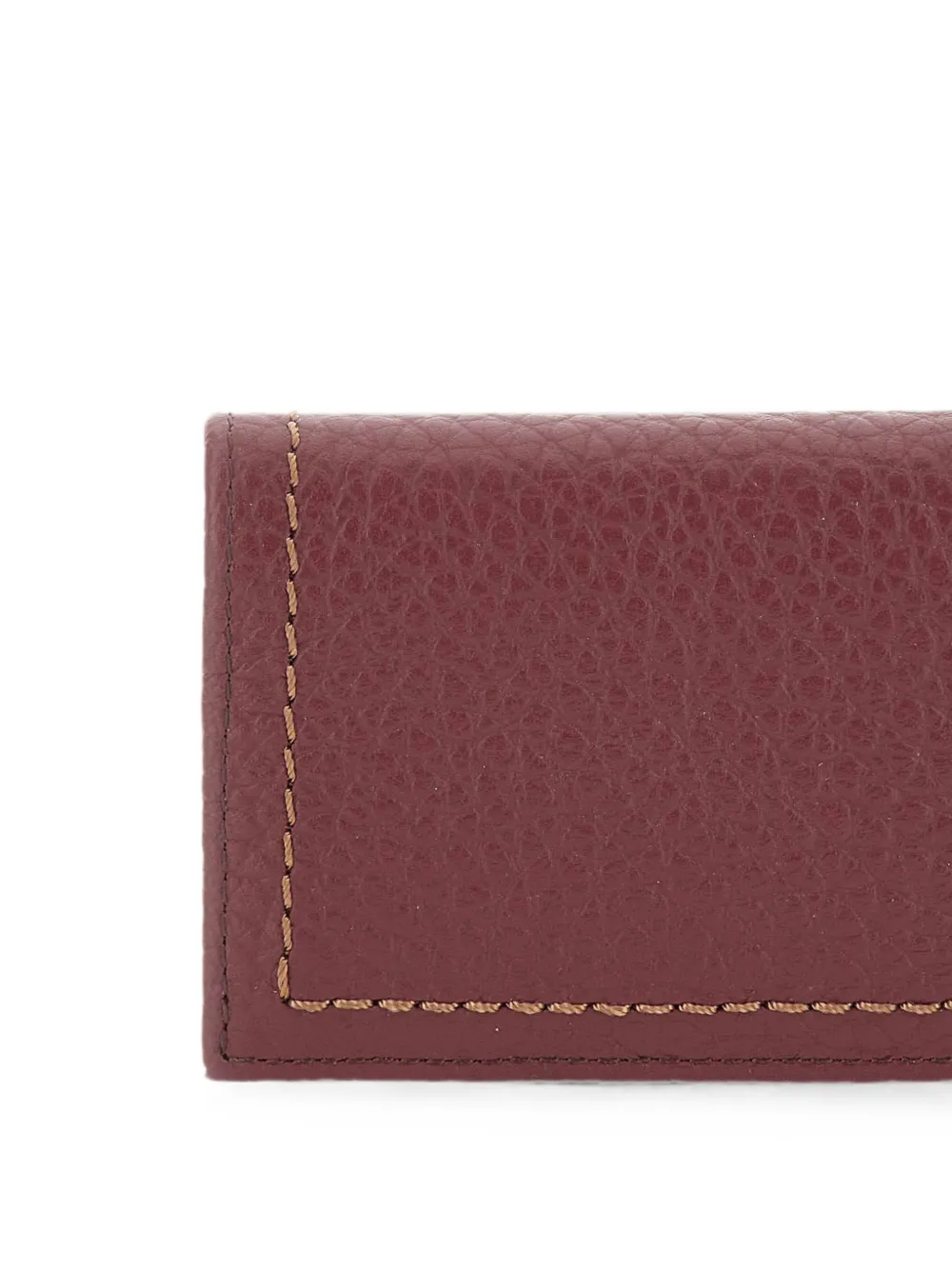GIANNI CHIARINI Bubble leren pasjeshouder Rood