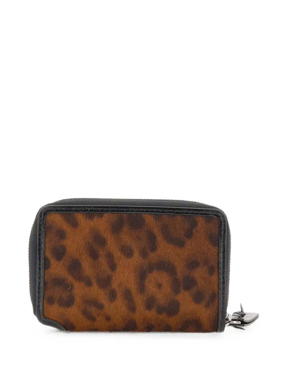 GIANNI CHIARINI Horsy leren portemonnee met dierenprint Bruin