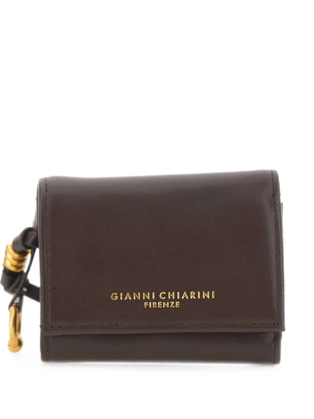 GIANNI CHIARINI logo-print leather wallet - Marrone