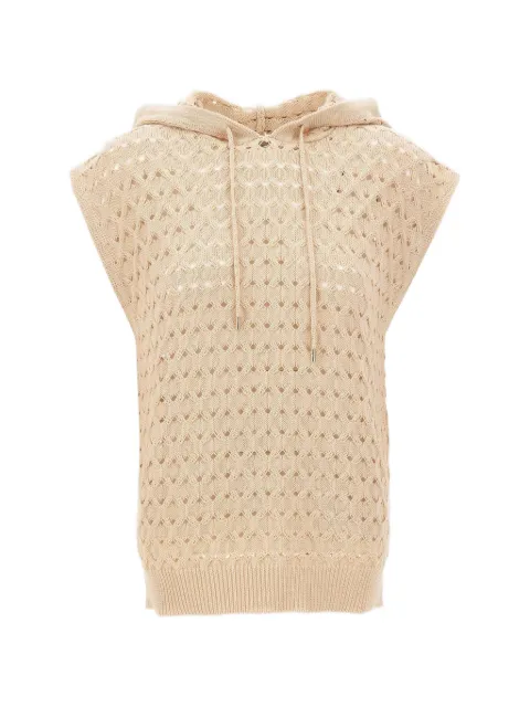 Kangra textured-knit sleeveless vest