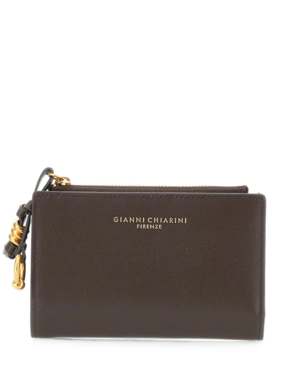 GIANNI CHIARINI logo-print leather wallet - Marrone