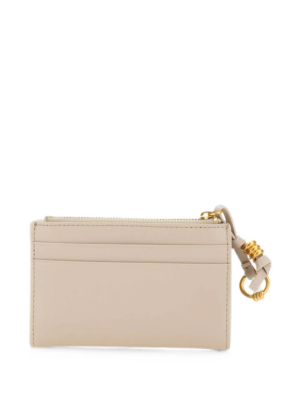 GIANNI CHIARINI Leren portemonnee met geknoopt detail Beige