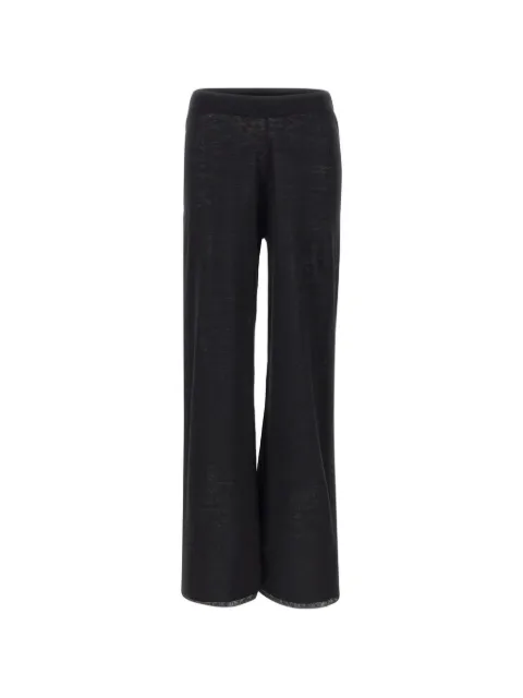Kangra linen-knit straight-leg pants