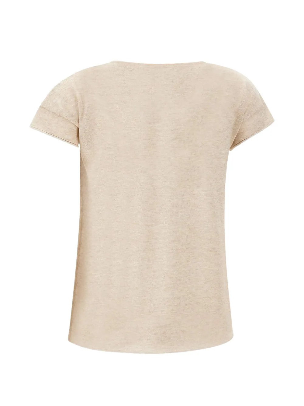 Kangra Verfraaid T-shirt met korte mouwen Beige